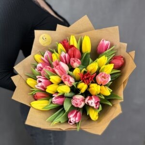 Jarná kytica tulipánov – mix 15