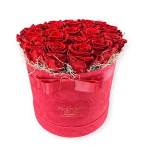 Box stabilizovaných ruží Red FLOWERS 21